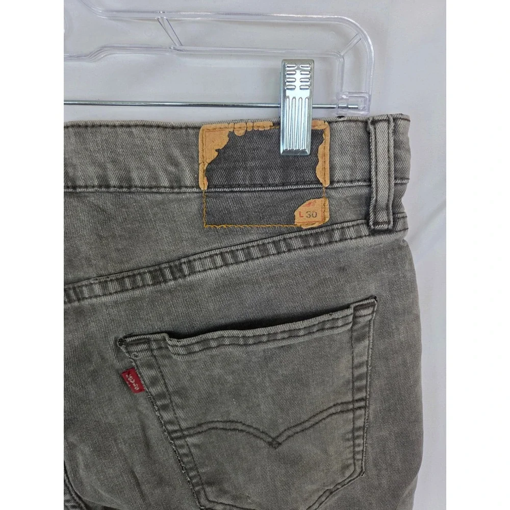 Levis 511 Slim Fit Grey Faded Denim Jeans Mens